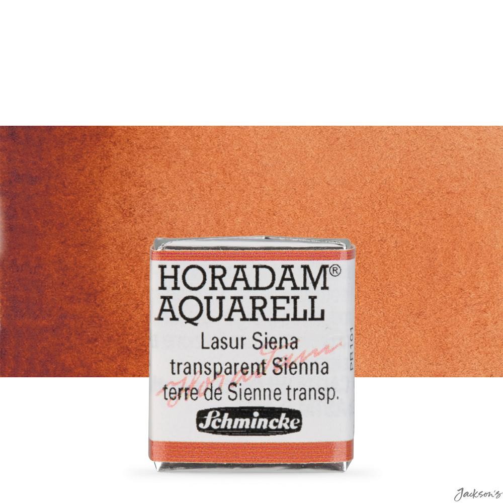 Schmincke Horadam Watercolour Paint Half Pan Transparent Sienna PR101 Mixing