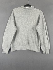 J.CREW Sweatshirt Womens S Gray Pullover Heri...