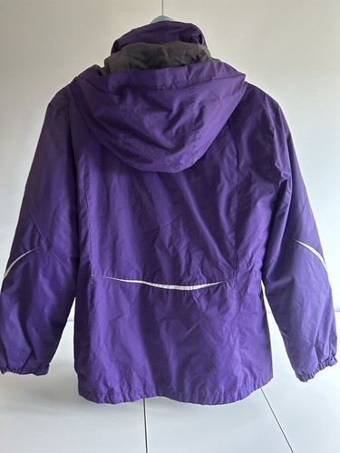 Athletech Women's Purple Aqua Jacket In Jacket Outdoor Wear Size L - Afbeelding 3 van 8
