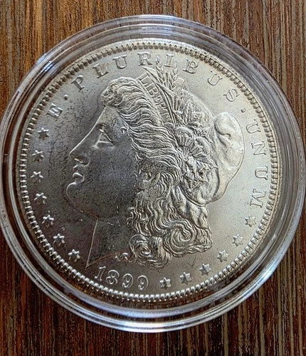 1899-O Morgan silver dollar (MS62+)