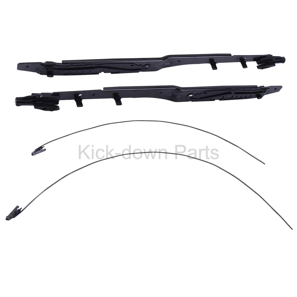Sunroof Glass Cables Track Assembly Set Black For Ford Expedition 2018 2019-2020 - Image 4 of 4