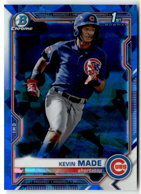 2021 Topps Bowman Chrome MLB No. BCP-153 Kevin Made Sapphire Refractor