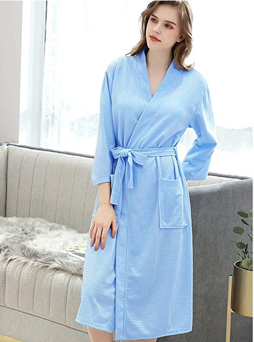 light waffle dressing gown