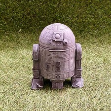 R2-D2 Star Wars Concrete Garden Sculpture Medium Size Lawn Ornament Gift