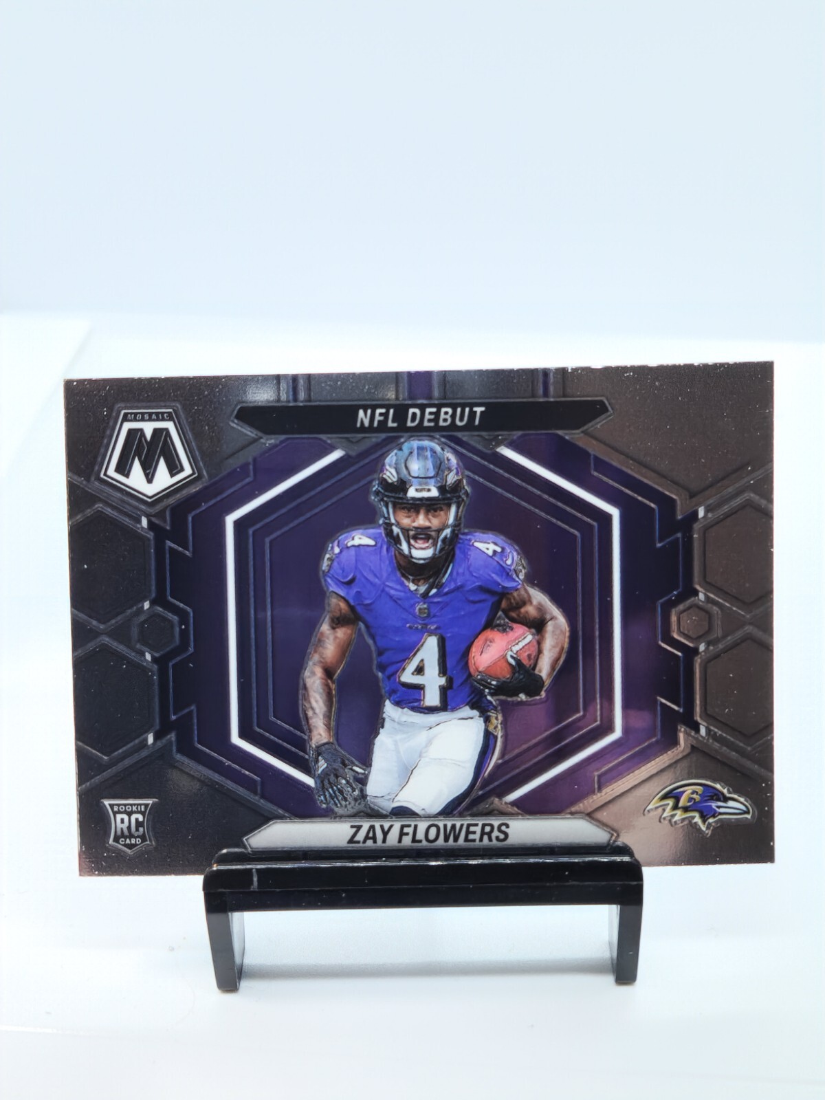 2023 Panini Mosaic Zay Flowers NFL Debut Rookie Baltimore Ravens #ND-18