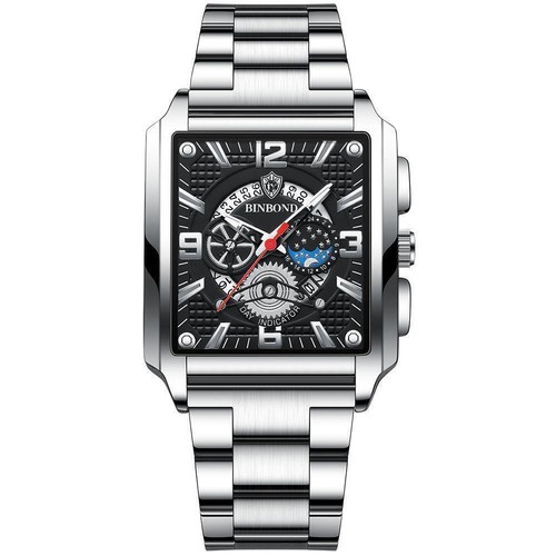 Stainless Steel Luminous Men's Quartz Watch Business Fashion Analog Waterproof - Picture 22 of 29