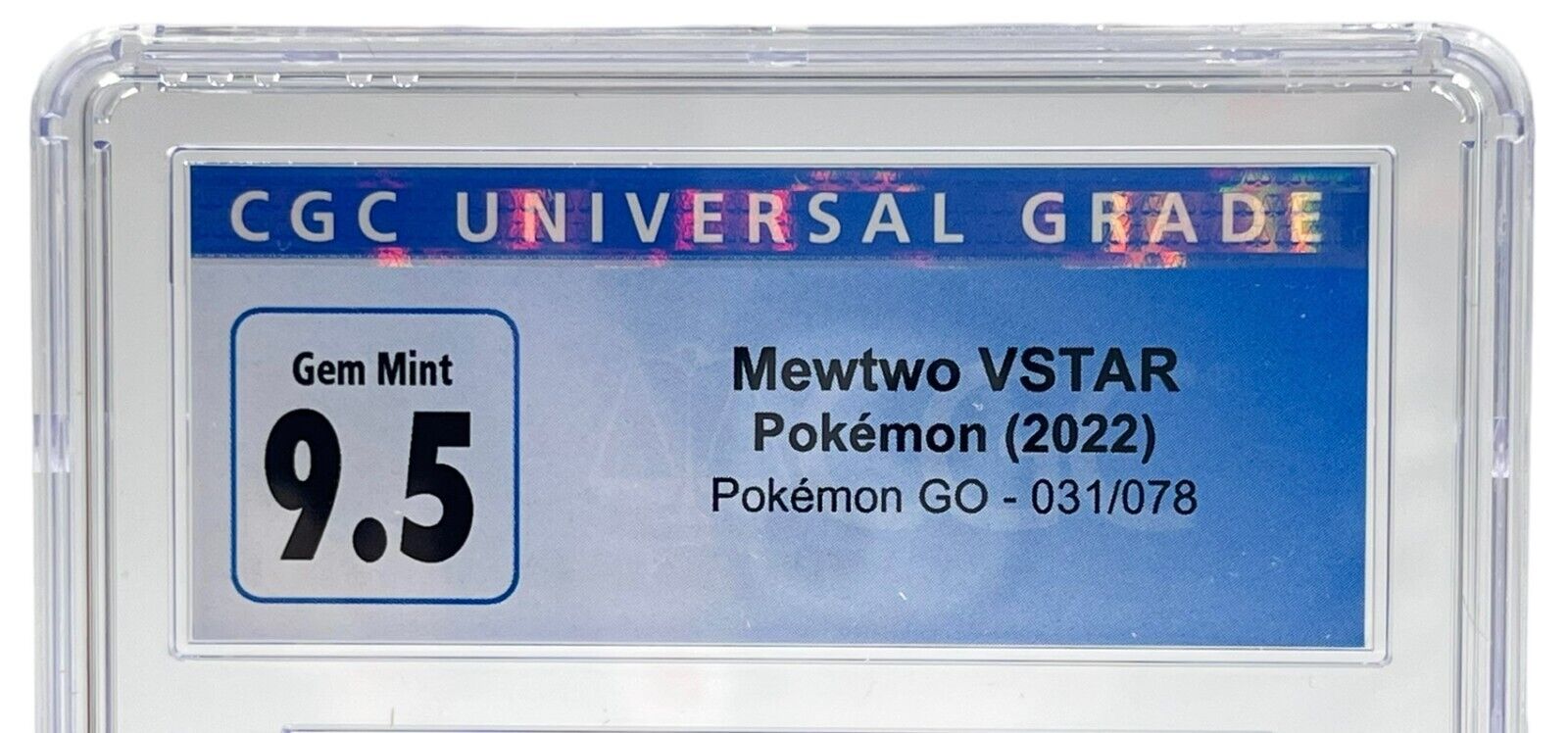 2022 Pokémon Go Mewtwo Vstar 31/78 GMA 8.5 Near Mint Condition