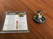 Heroclix Fantastic Four set Wolverine 054 Super Rare figure w/card 