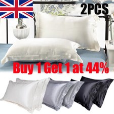 2pcs Mulberry Pure Silk Pillowcase Anti-wrinkle Bed Soft Pillow Cases Covers