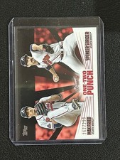 2023 Topps One-Two Punch Black 262/299 Spencer Strider Max Fried #12P-25 TC1