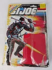 1988 Hasbro GI Joe Snake Eyes Commando Backer Card & File Card With Plastic