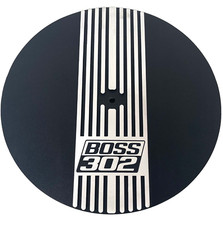 Ford Boss 302 Engraved Logo Black 13 Round Air Cleaner Kit - Narrow Fins Ford Boss 302 Engraved Logo Black 13 Round Air Cleaner Kit - Narrow Fins