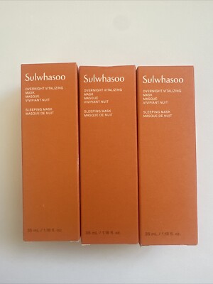 Sulwhasoo Overnight Vitalizing Mask EX 35ml 3 for $14  *US SELLER*