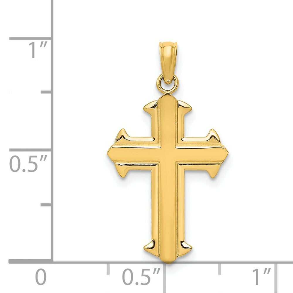 Kreuz Gold Herren LIV 14k Weißgold Jesus Kruzifix Design Kreuz Charm Anhänger Halskette 9 Karat Gold Kruzifix