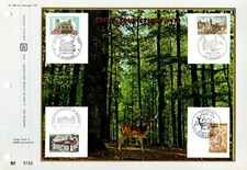 1712/1713/1725/1726++FEUILLET CEF   1er JOUR 1972 SERIE TOURISTIQUE