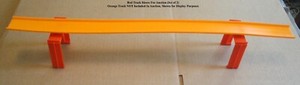 Vintage Mattel Toy Hot Wheels Red Race Track Riser Supports (1960s), Set of 2