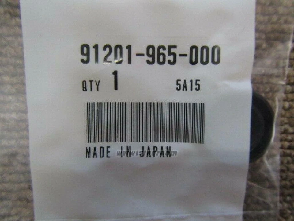Sello de aceite de bomba de agua genuino Honda CRF150R 07-09 12-23 (12x22x5) 91201-965-000 Foto 2 de 4
