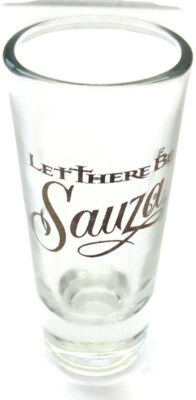 Shot Glass ''Let There Be Sauza'' Tall Glass Man Cave Bar