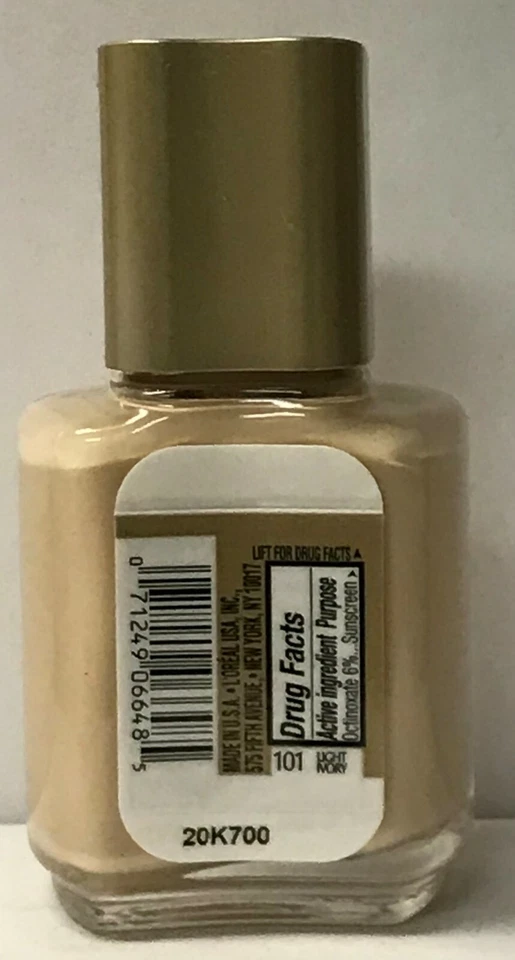 9 pcs L'Oreal Paris Visible Lift Line Minimizing Makeup Light Ivory 101 1.25 oz  - Image 2 of 2