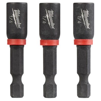 Milwaukee Shockwave 1/4 in. X 1-7/8 in. L Steel Nut Driver 3 pc | eBay