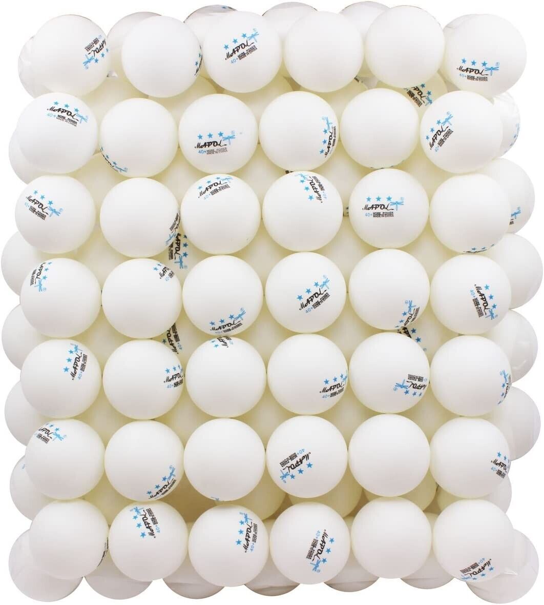 HugeDE Lot de 25 balles de ping-pong colorées de 40 mm, balles de