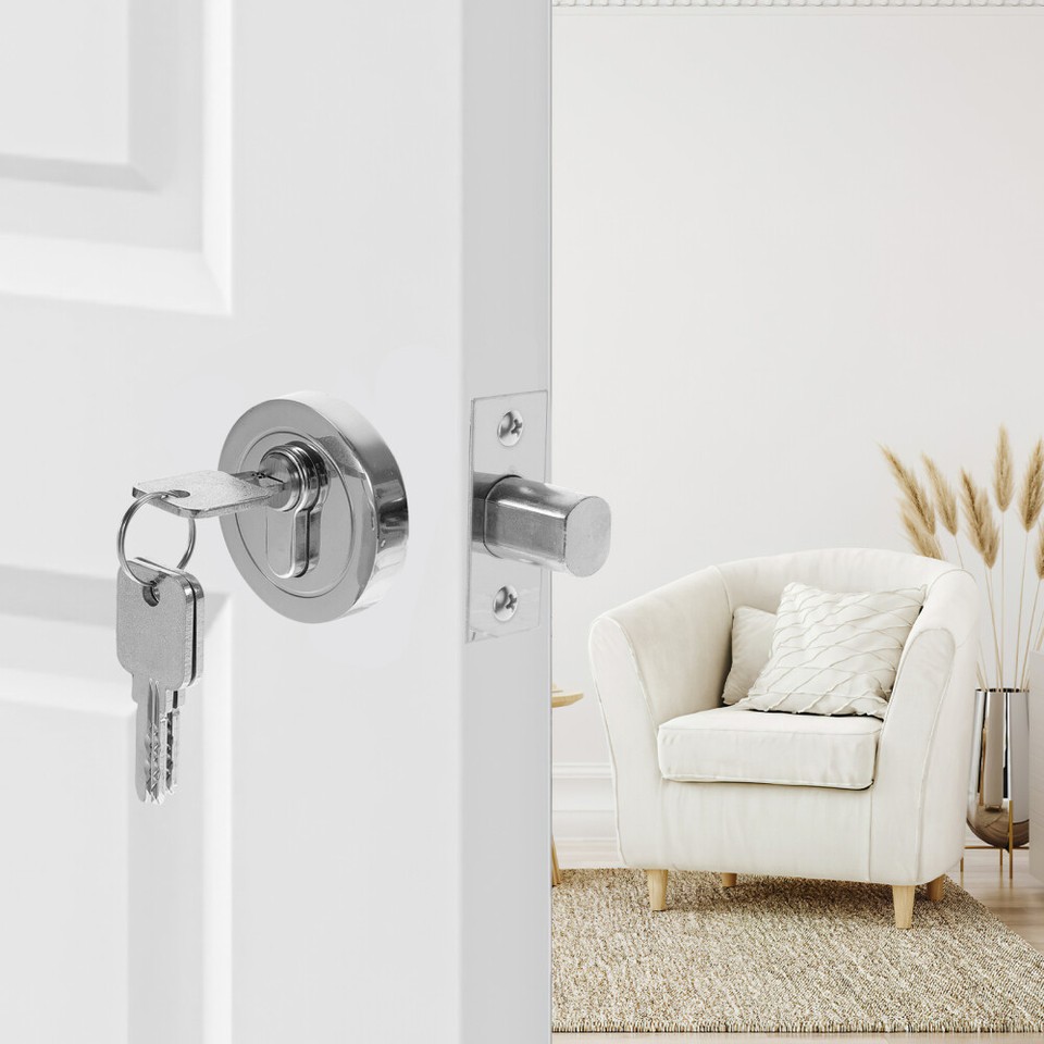 Dead Bolt Locks for Exterior Doors Black Front Handle Knob with Knobs