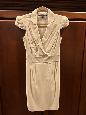 Preowned French Connection Dress size 2 light beige | eBay
