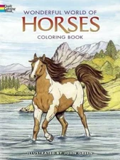 Dover Publications-Wonderful World Of Horses Coloring Book (Dover Nature  - GOOD