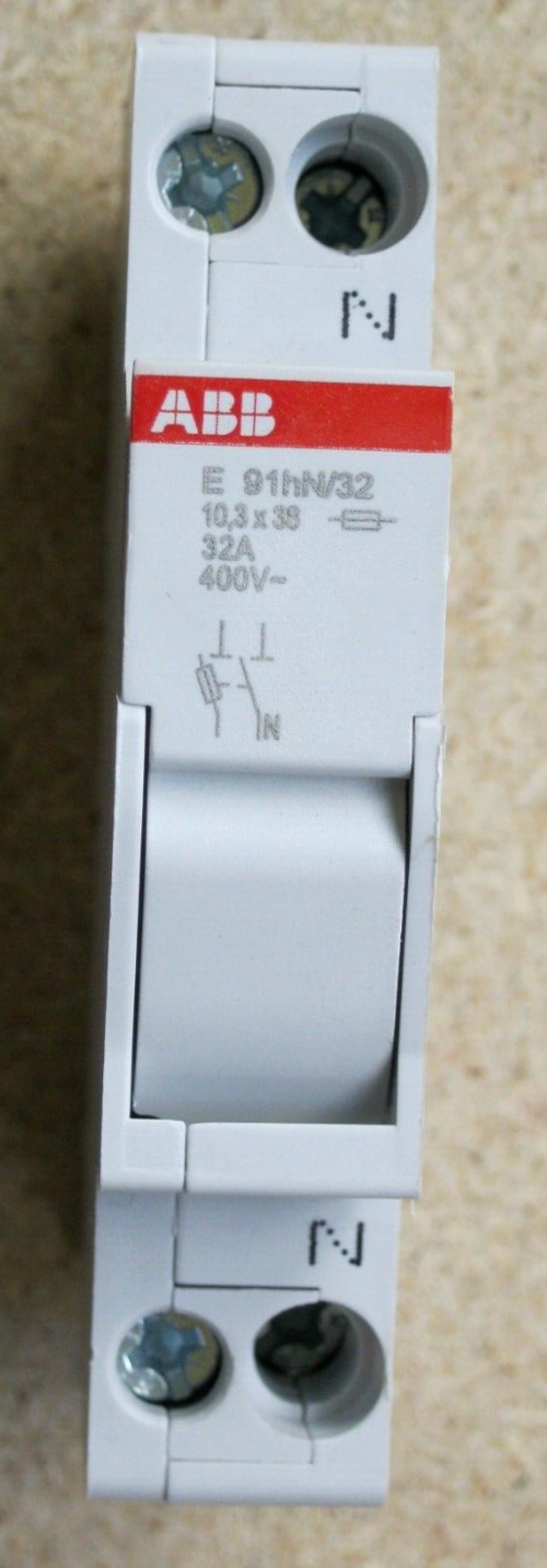 ABB E 91HN/32 1P+N 32A  400V PORTAFUSIBILE 10,3x38