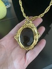 Vintage Brutalist Necklace Mr. We Design Big Topaz Glass Larry & Murray Erenberg — photo 1