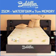 MATERASSO SINGOLO 80X190 H25 CM 9 ZONE DIFFERENZIATE 7 CM MEMORY FOAM DUCK