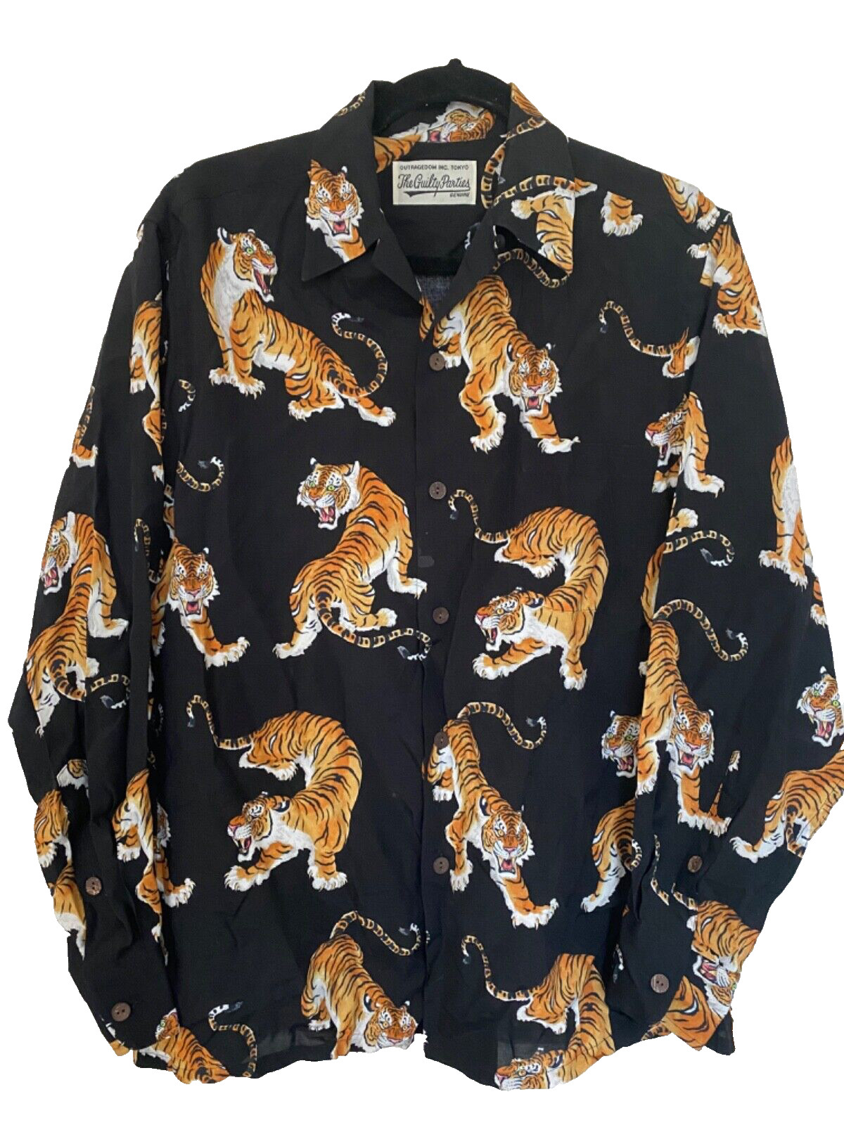 The Guilty Parties Shirt Men Small Black Tim Lehi Tigers Long Sleeve Wacko Maria