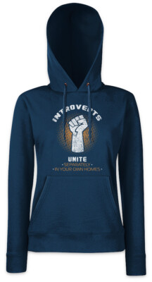 Introverts Unite Damen Hoodie Sweatshirt Fun Nerd Computer Science Scientist
