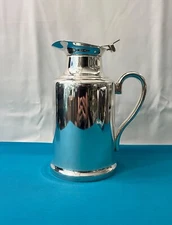 BRILLIANT thermos ERCUIS silver metal pitcher 22 cm coffee carafe jug teapot