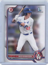 2022 Bowman Draft - #BD-165 Nick Biddison (RC)