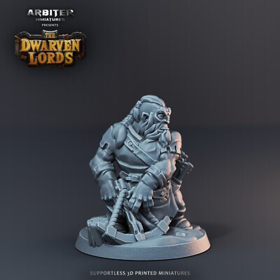 Arbiter Miniatures Dwarf Archer 01 Frostgrave Pathfinder D&D