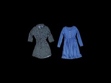 2pc Dress Lot Size S Small Black White Polka Dot Millenium Shein Dresses EUC