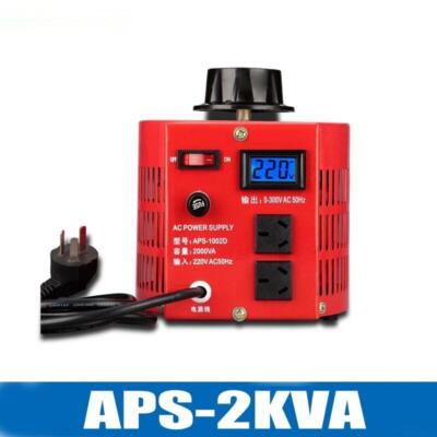 220V Voltage RegulatorSingle-phase Adjustable 0-300V Carbon Brush Transformer