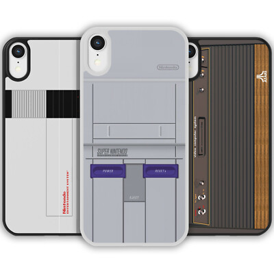 8 Bit Retro Spielkonsole Inspiriert Handy Hülle Cover für iPhone Samsung Arcade Neu