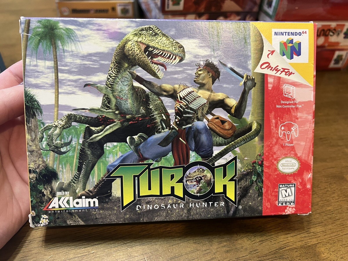 N64 Turok Dinosaur Hunter Nintendo Switch Turok N64 Box Art Turok