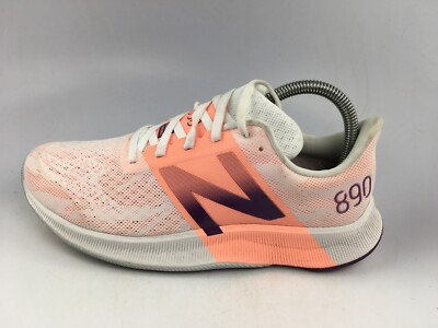 New Balance Womens 890 V8 W890SP8 Coral Running Shoes Lace Up Low Top Sz 8 B