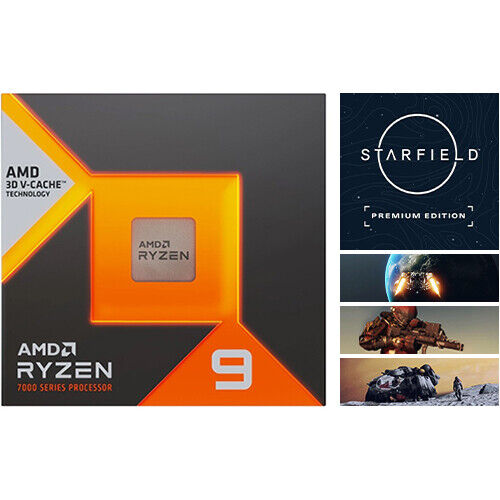 AMD R9 7900X3D Gaming Processor + Starfield Premium Edition (Email Delivery) - Picture 1 of 5