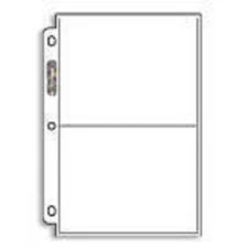 20 - 2 POCKET COLLECTOR PAGES ARCHIVAL SAFE BRAND NEW
