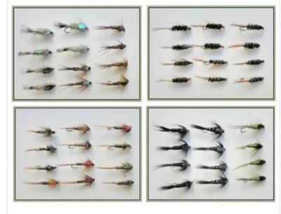 Barbless Nymph Forellen Angeln Fliegen, Best Nymphen Konvolut - BARBLESS, Größe 10-16