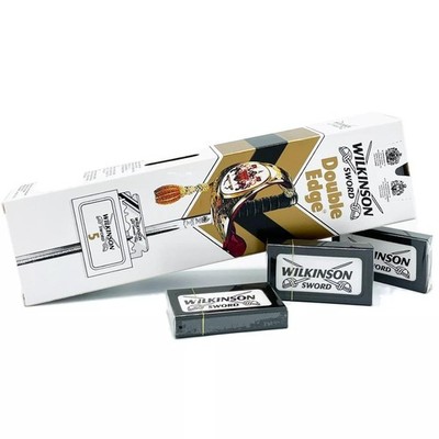Wilkinson Sword Classic Double Edge (DE) Razorblades - 100 Blades -... 