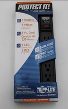 Lot of 10 Tripp Lite TLP606B Protect It 6-Outlet Surge Protector 6ft Cord 
