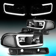 For 1999-2007 Gmc Sierrayukon Pair Led Drl Headlightbumper Lamps Blackclear For 1999-2007 Gmc Sierrayukon Pair Led Drl Headlightbumper Lamps Blackclear