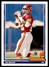 1991 Upper Deck High Series Tim Barnett . Kansas City Chiefs #603