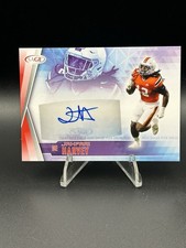 2022 SAGE Sneak Peek Autographs Jahfari Harvey Red (AU, RC) Miami Rookie Auto