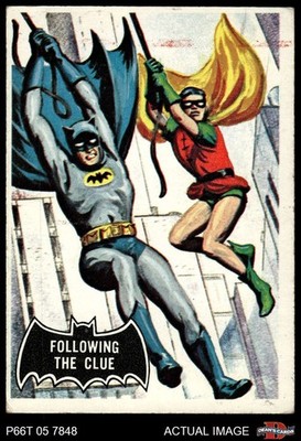 1966 Topps Batman Black Bat #40 Following the Clue 3 - VG